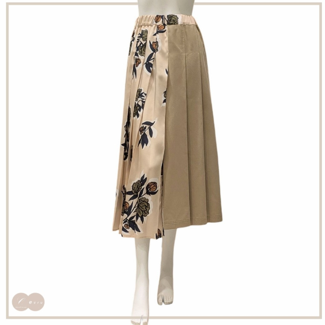 [ WEEKEND MaxMara ]　バイマテリアル スカート